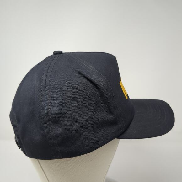 Navy Snapback Trucker Hat Black One Size Adjustable Embroidered Outdoor P Brand - Picture 5 of 9